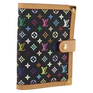 LOUIS VUITTON Multicolor Agenda PM Day Planner Cover Black R20895 Auth 157619SM